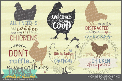 Chicken Whisperer Farmhouse Clipart