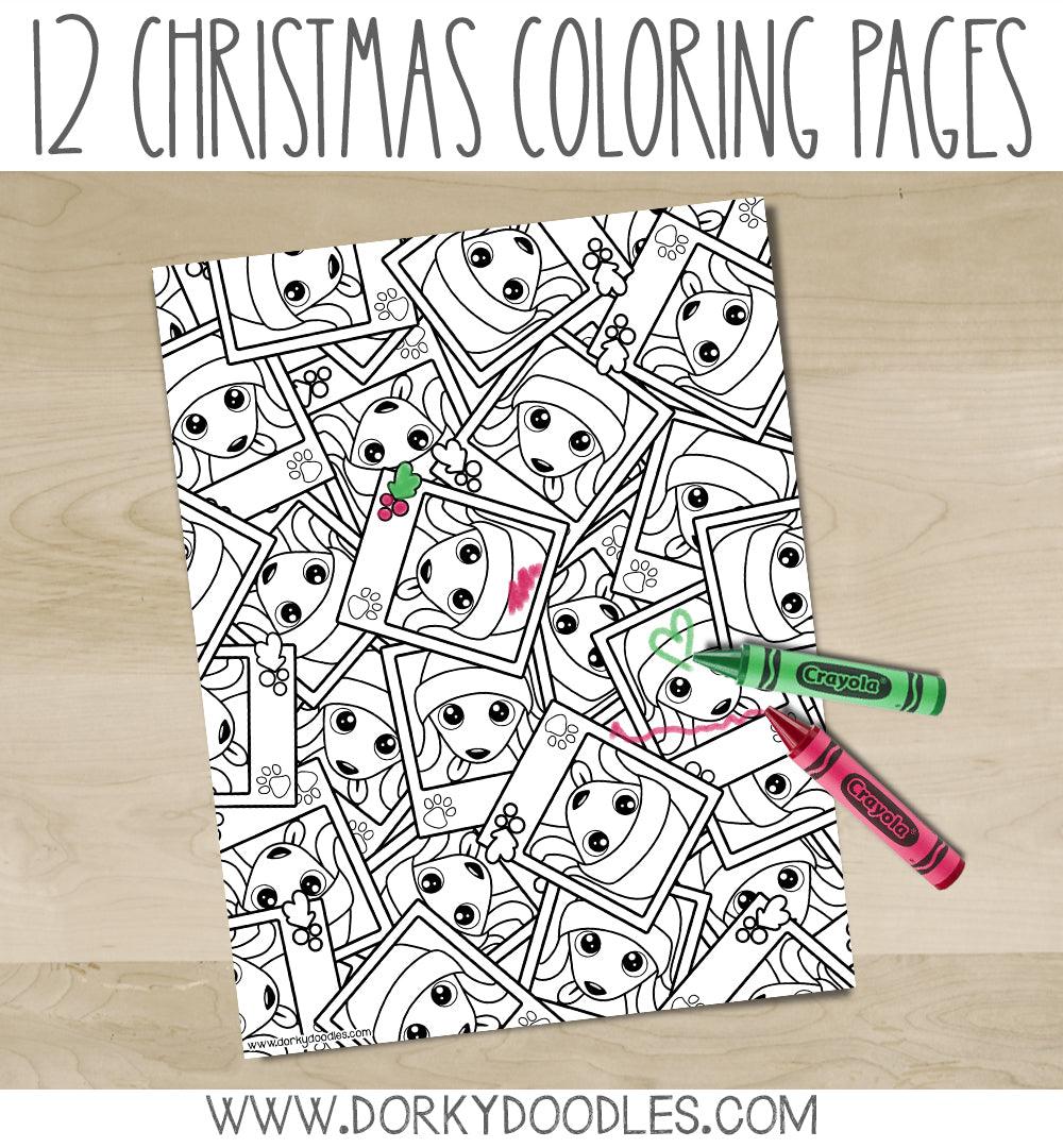 Christmas Coloring Pages - Fun Learning Printables – Dorky Doodles christmas-coloring-pages-fun-learning-printables-dorky-doodles