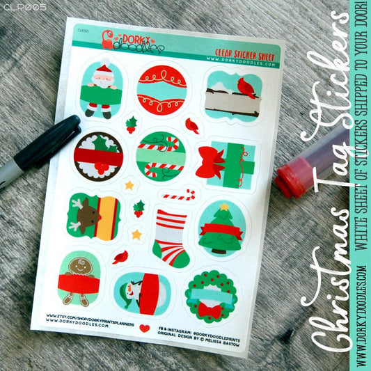Christmas Gift Tag Stickers