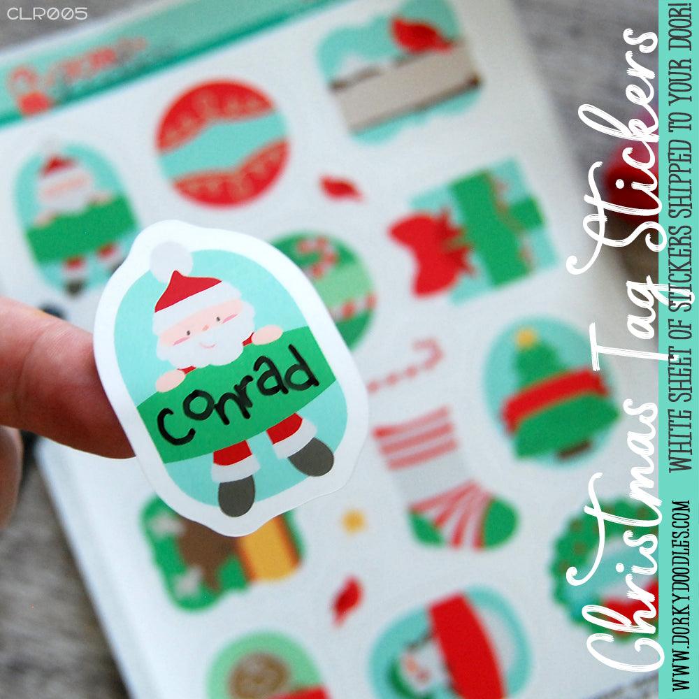Christmas Gift Tag Stickers