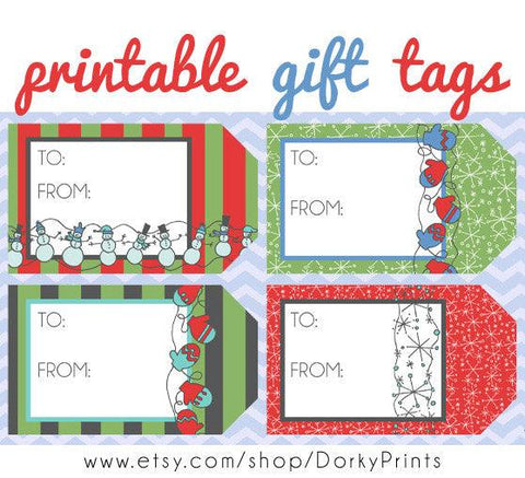 Christmas Gift Tags Holiday Printables