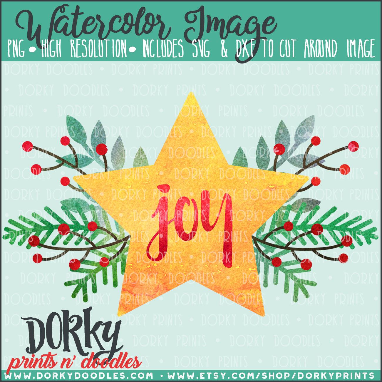 Christmas Joy Watercolor PNG