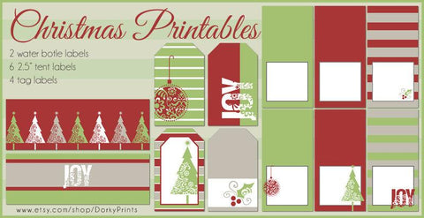 Christmas Labels and Tags Holiday Printables