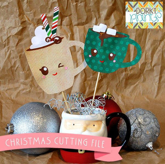 Christmas Mugs Cuttable Files