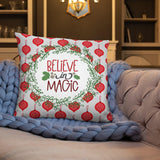 Christmas Pillow - Believe in Magic - Two Sizes - Dorky Doodles