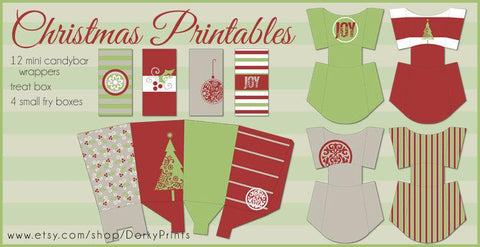 Christmas Treat Containers Holiday Printables