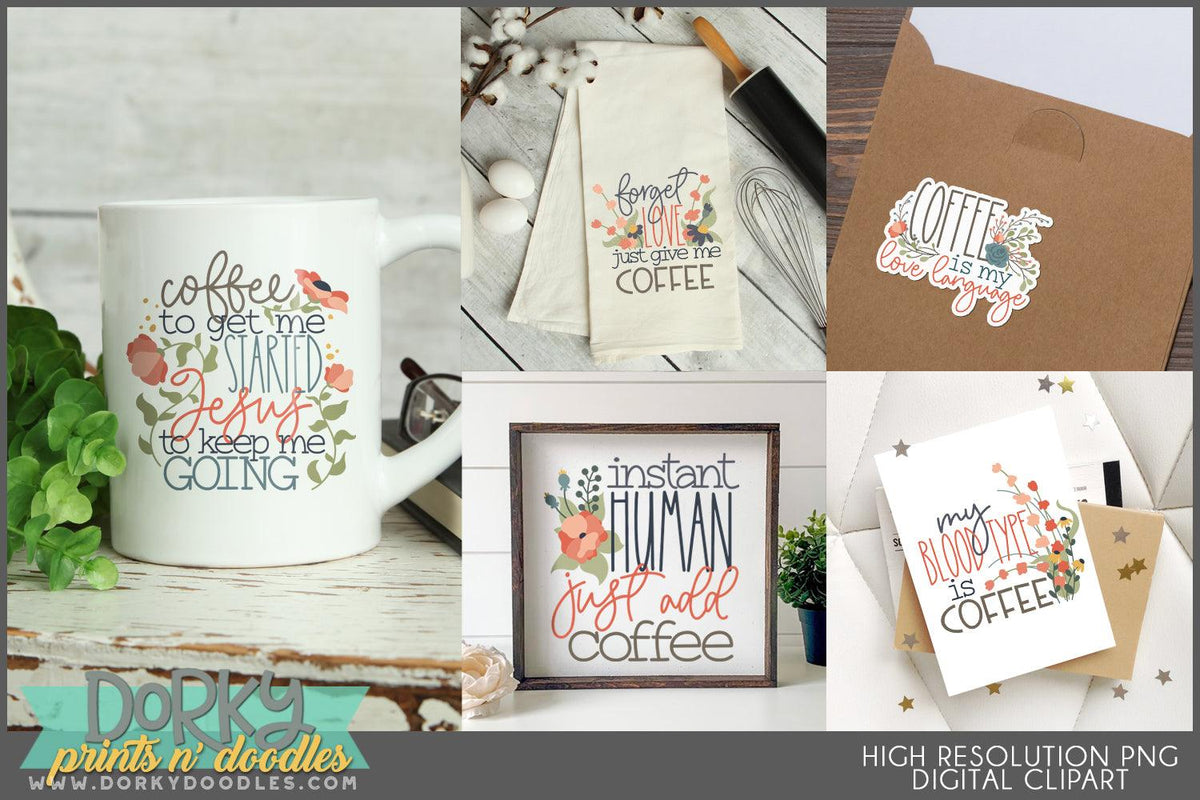 Coffee clipart, coffee lovers png, coffee cups clipart