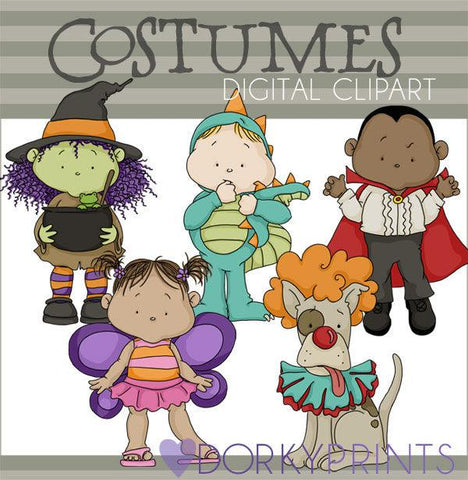 Costumes Halloween Clipart