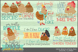 Crazy Chicken Animals Clipart