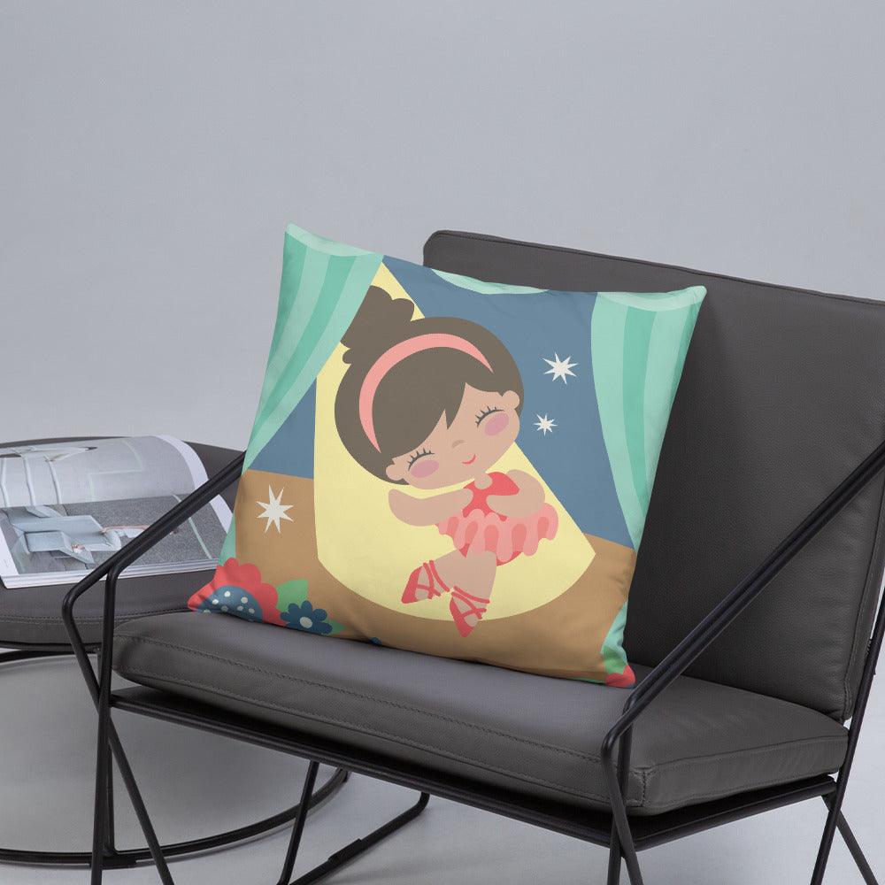 Cute Ballerina Pillow
