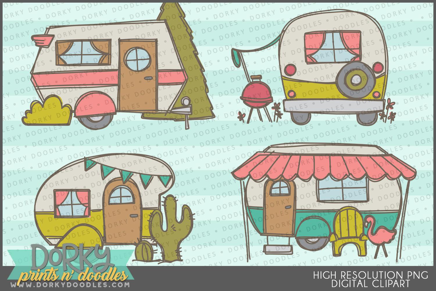clipart camper Cute Camper Clipart