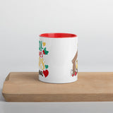 Cute Christmas Mug with Red Inside