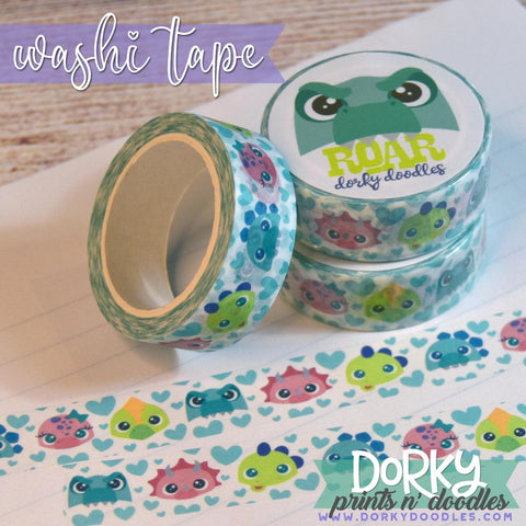 Cute Dino Washi Tape