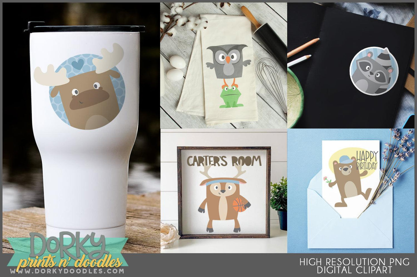 Cute Forest Animals Clipart