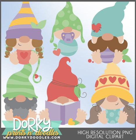 Cute Gnome Character Clipart