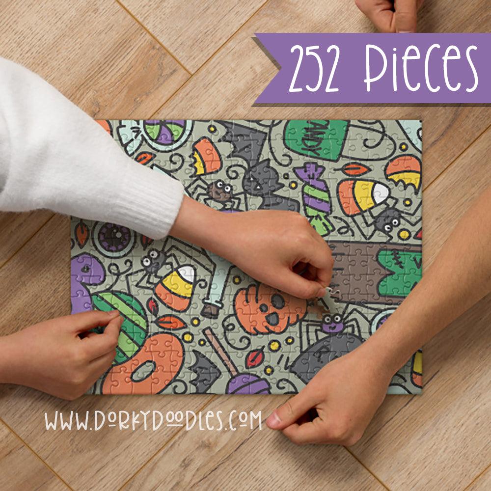 Cute Halloween Jigsaw puzzle - Dorky Doodles