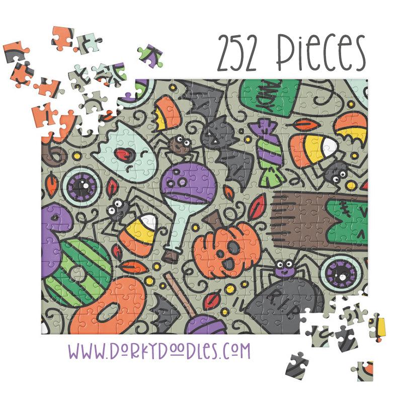 Cute Halloween Jigsaw puzzle - Dorky Doodles