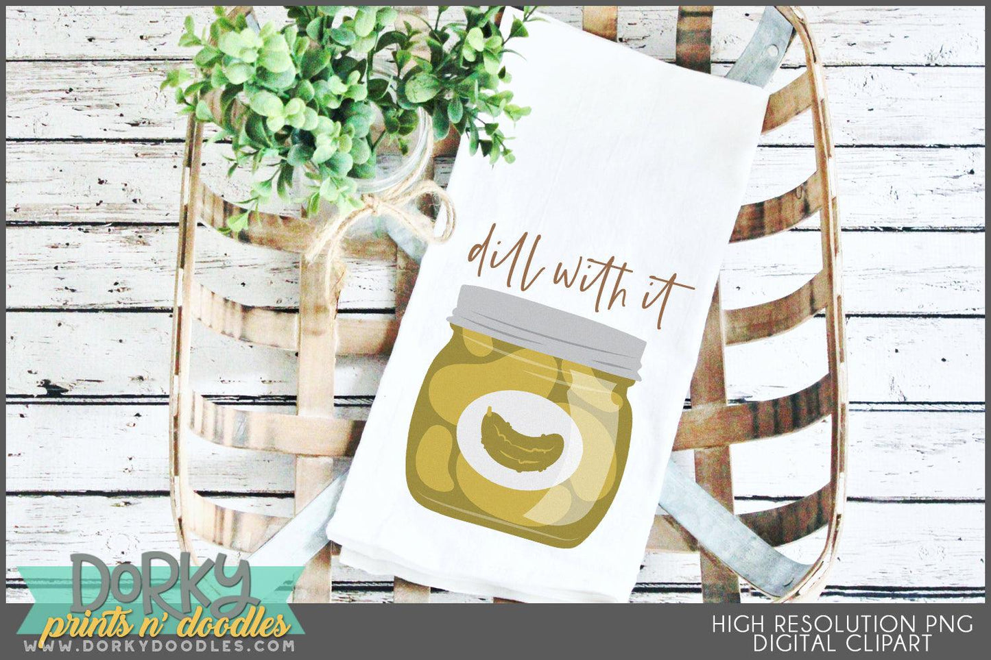 Cute Home Canning Food Clipart - Dorky Doodles