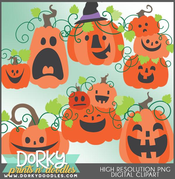 Cute Jack-o-Lantern Halloween Clipart