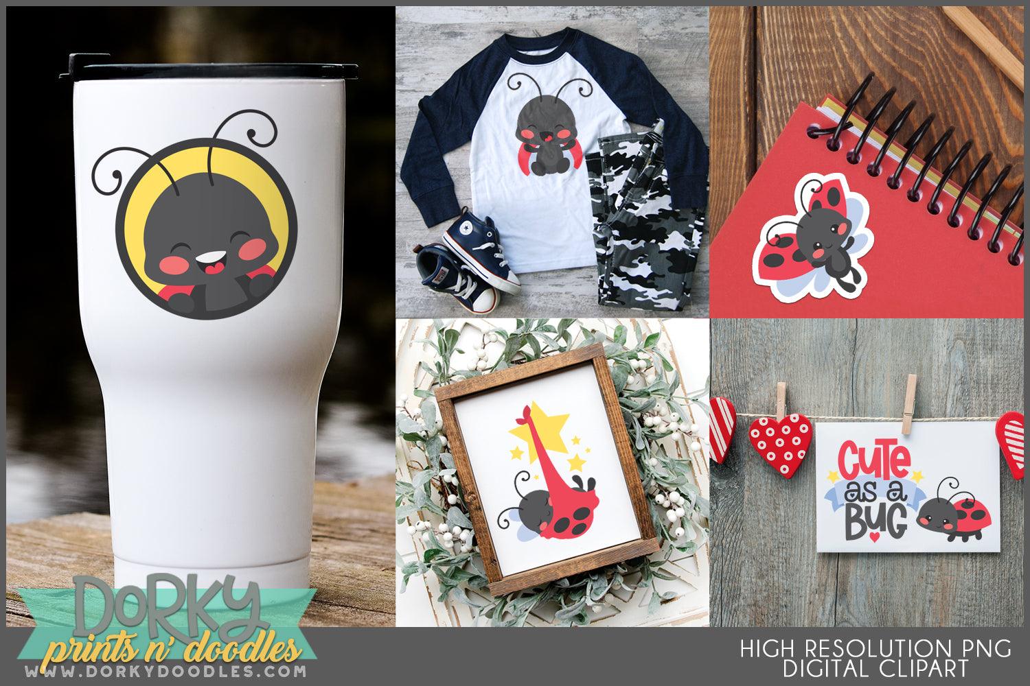 Cute Ladybugs of Summer Clipart
