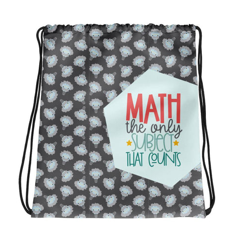 Cute Math Drawstring Bag