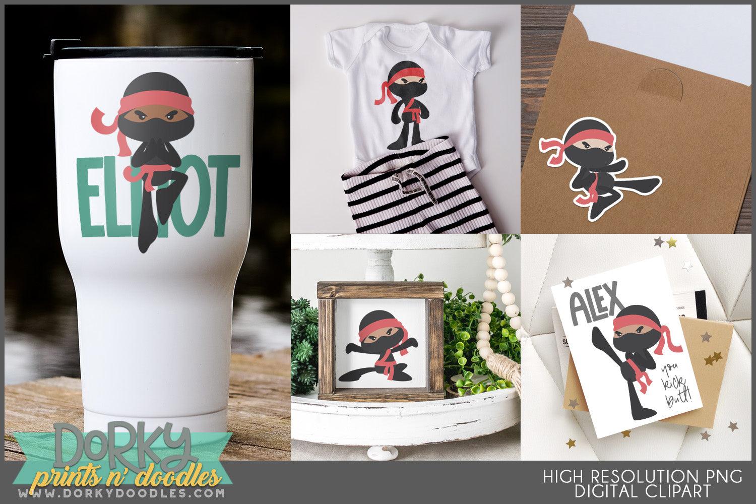 Cute Ninja Hero Clipart