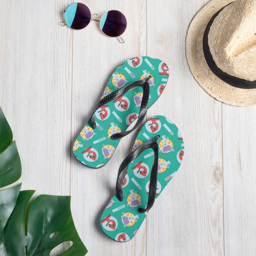Cute Science Flip Flops