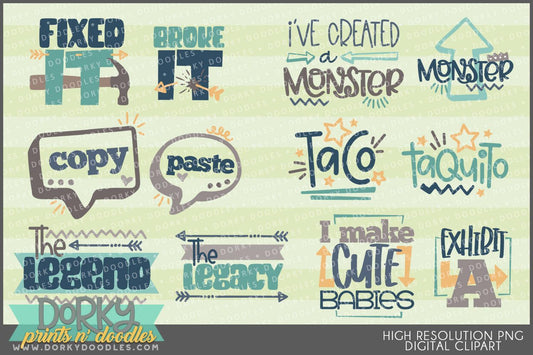 Dads and Babies Clipart