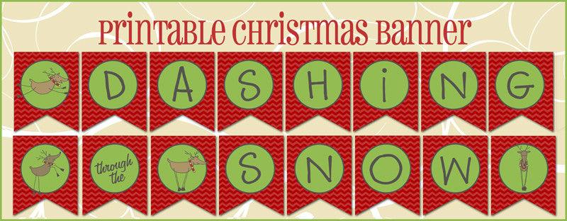 Doodle Christmas Banners Printable Doodle Christmas Banners Printable
