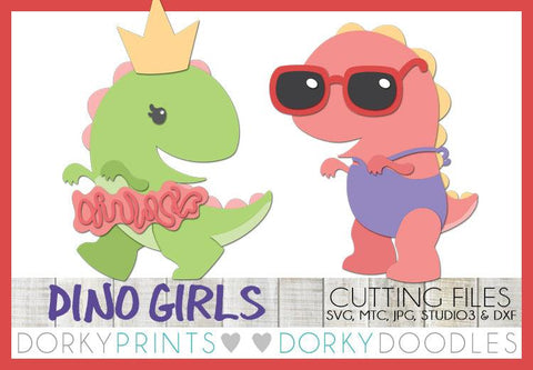 Dinosaur Girls Cuttable Files