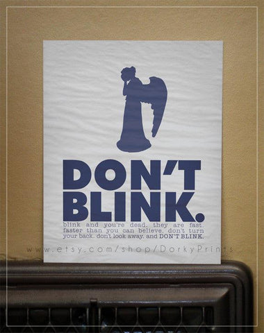 Don't Blink Weeping Angel 8x10" Printable