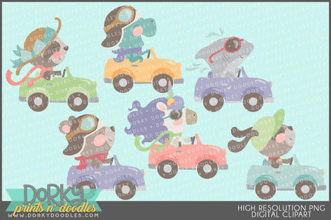 Driving Animals Clipart