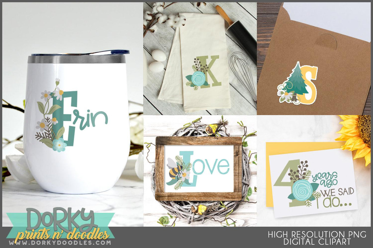 Earth Day Alphabet Clipart