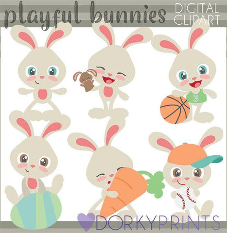 Easter Bunny Boys Spring Clipart