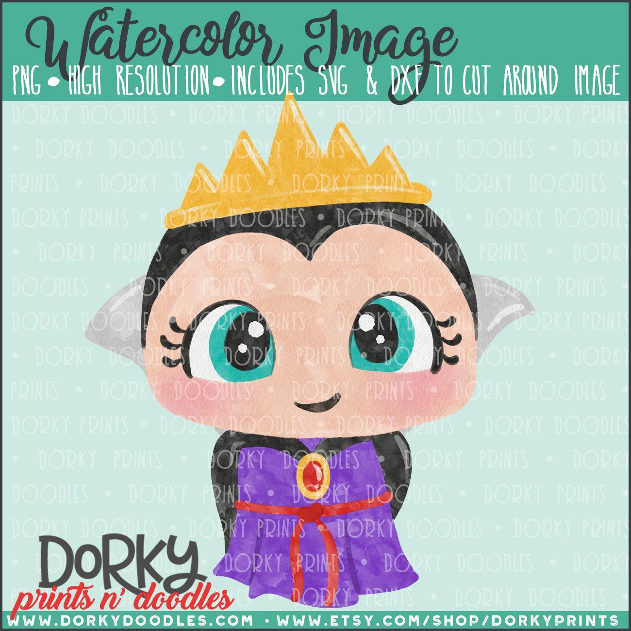 Evil Queen Watercolor PNG