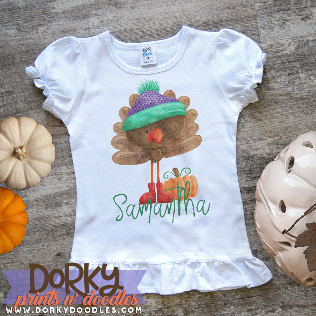 Fall Turkey Watercolor PNG