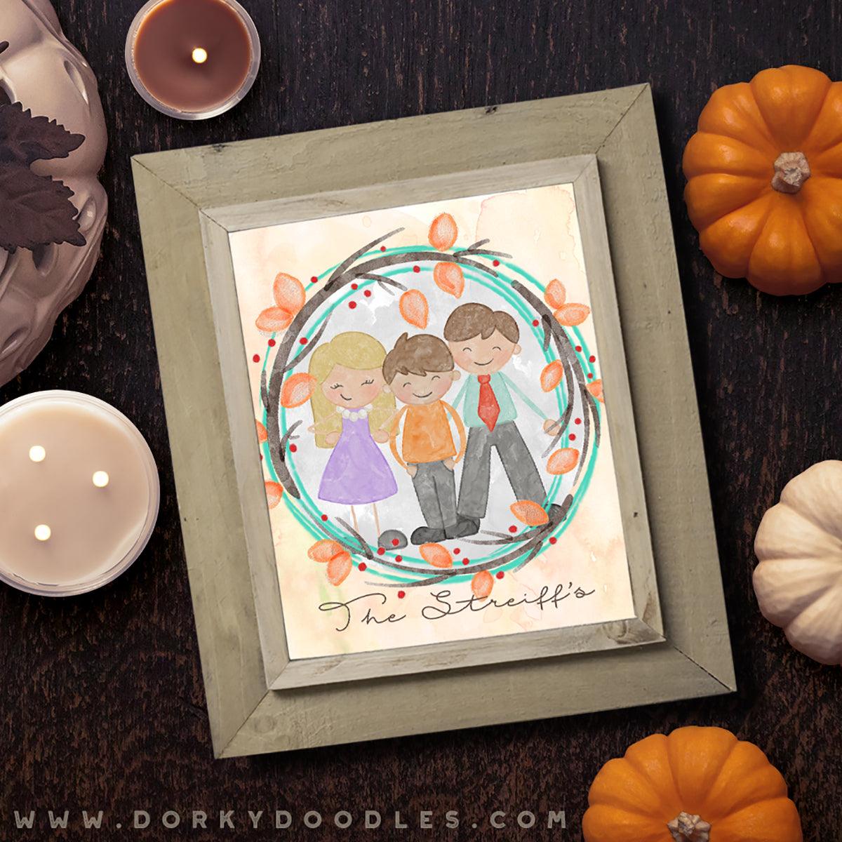 Family Members Watercolor PNG