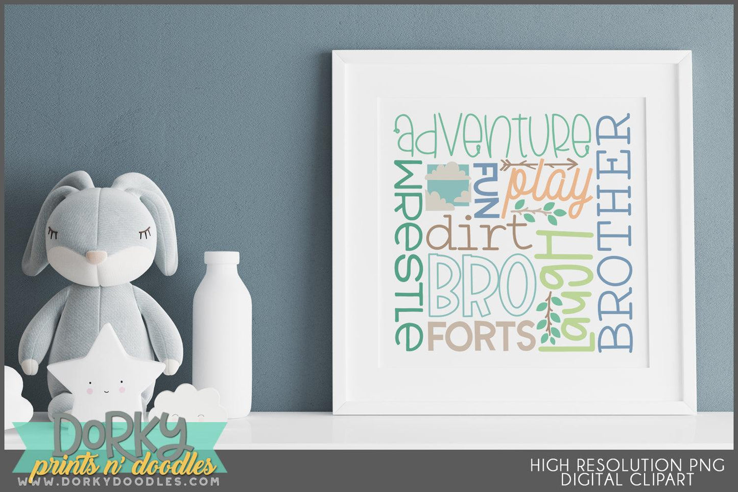 Family Subway Art Clipart - Dorky Doodles