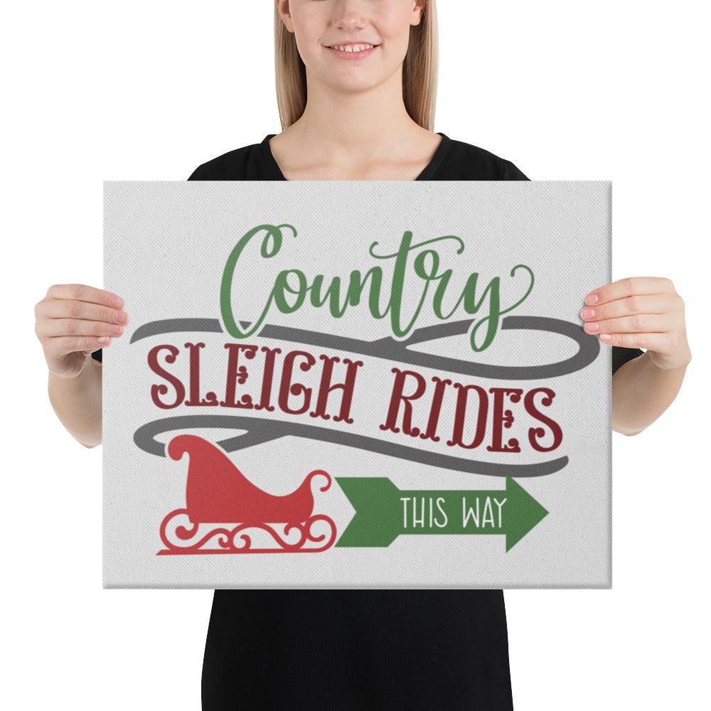 Farmhouse Christmas Canvas 16x20 Inches - Dorky Doodles