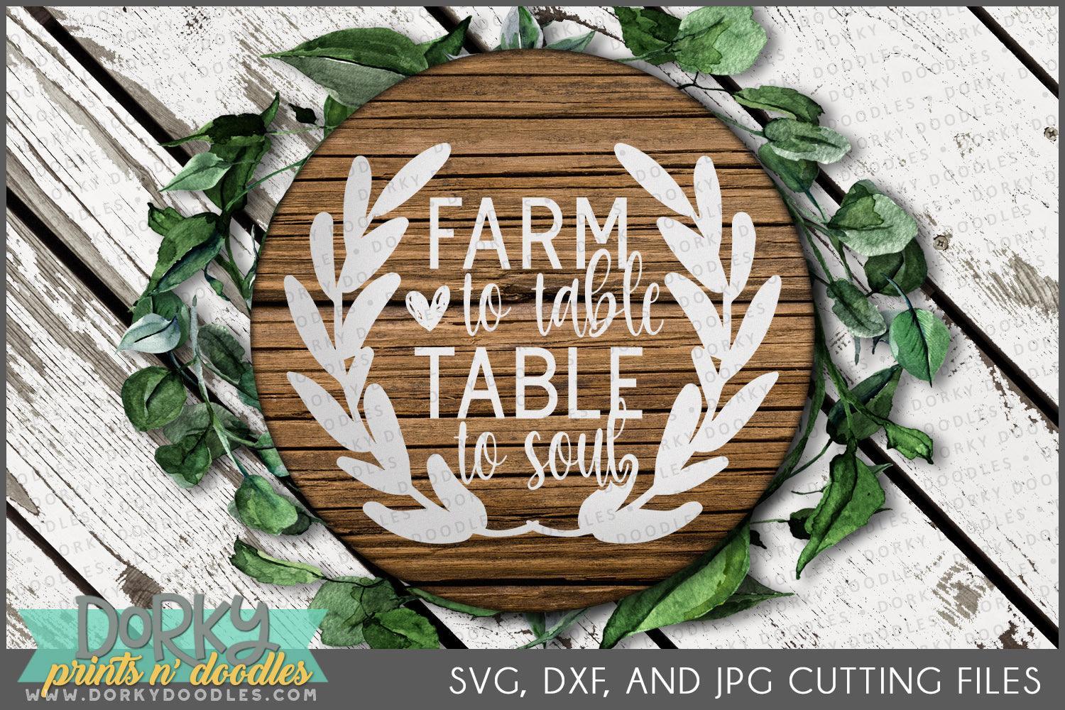 Farmhouse DXF and SVG Cuttable Files - Dorky Doodles