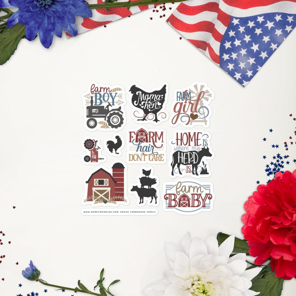 Farmhouse Family Stickers Sheet