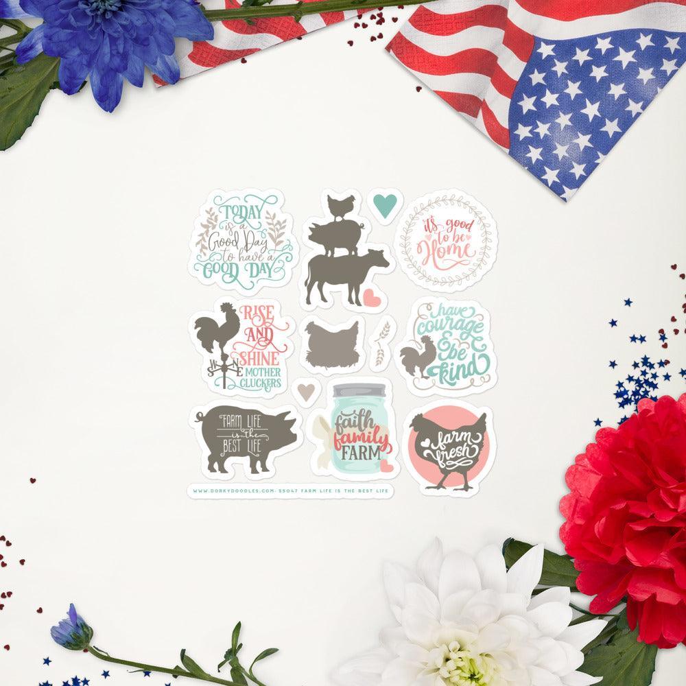 Farmhouse Life Stickers Sheet