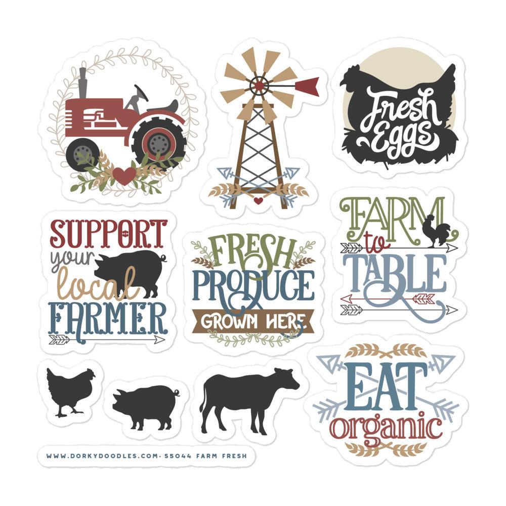 Fresh Farmhouse Stickers Sheet