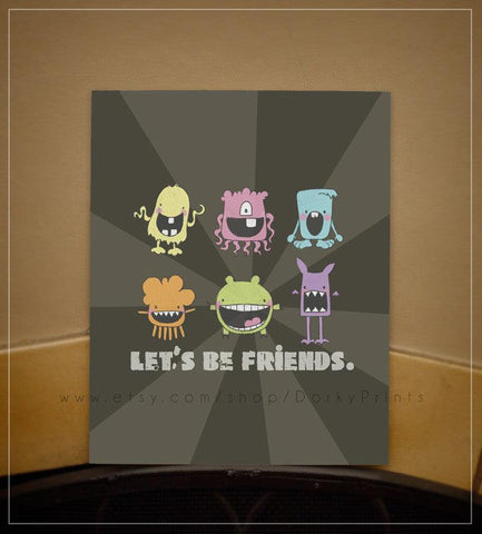 Friendly Monsters 8x10" Printable