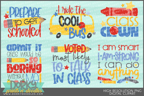 Funny Back to School Clipart