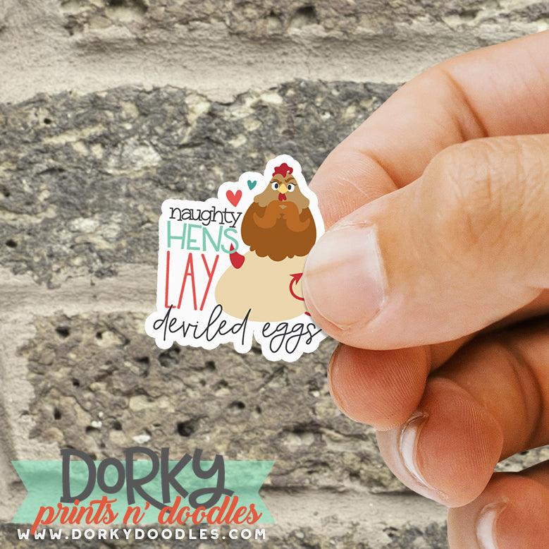 Funny Chicken Sayings Stickers Sheet