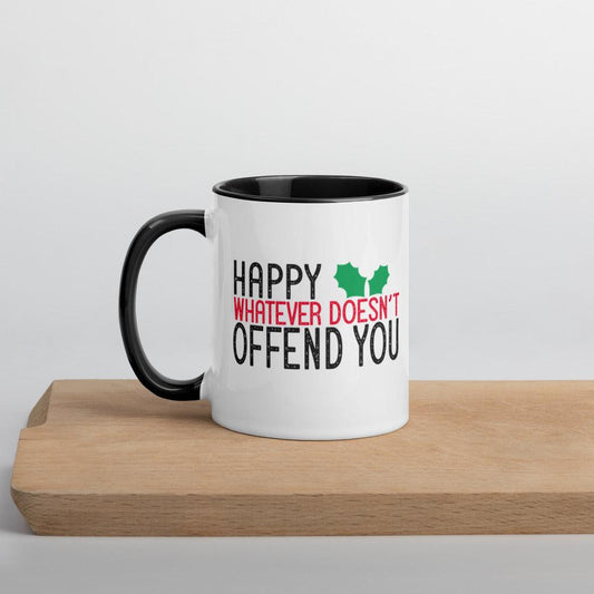Funny Christmas Mug with Black Inside
