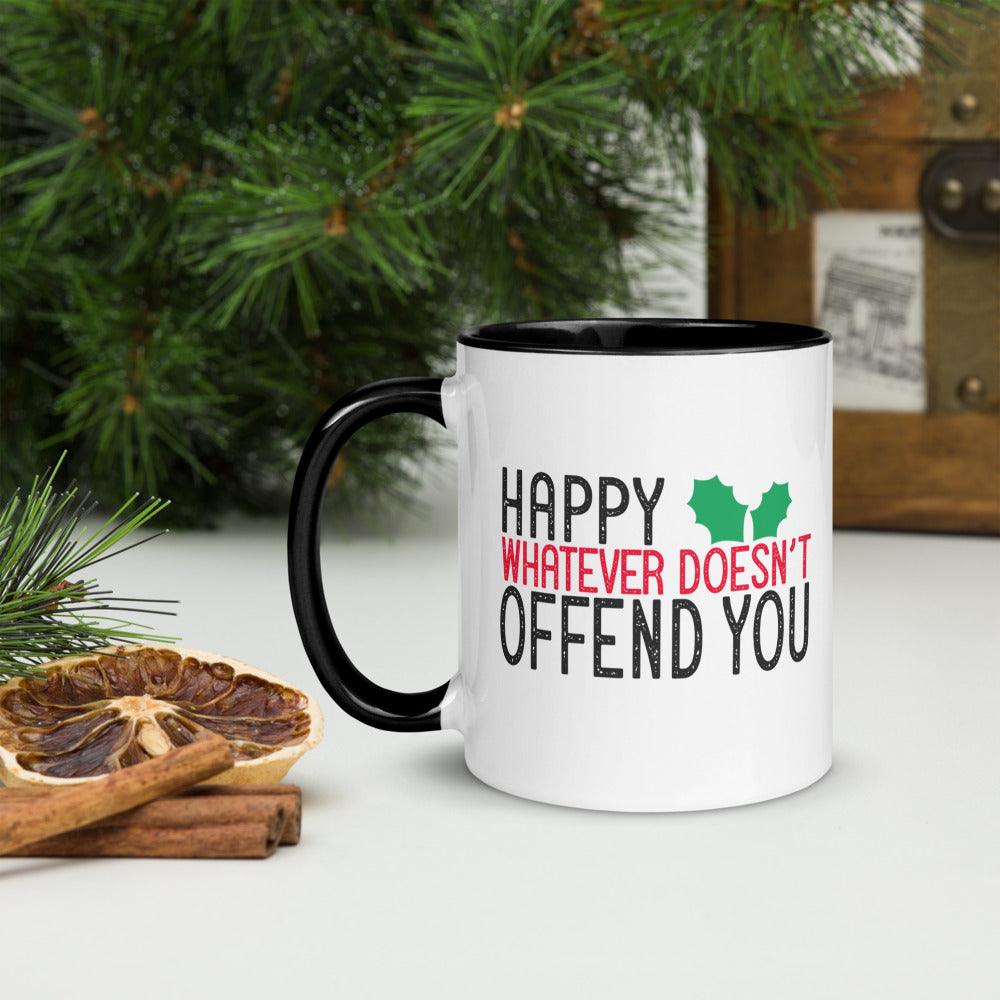 Funny Christmas Mug with Black Inside