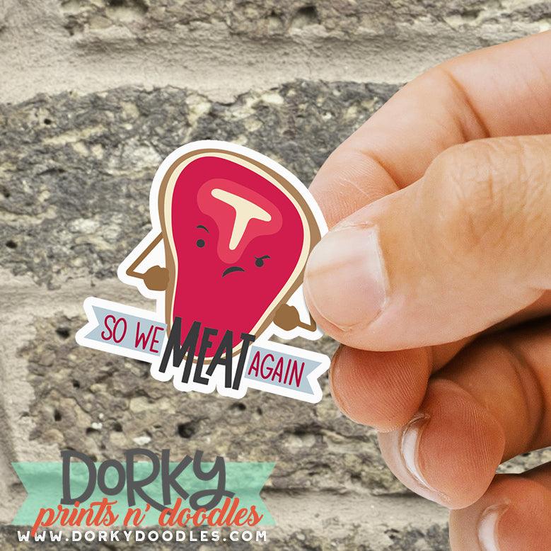 Funny Food Stickers Sheet