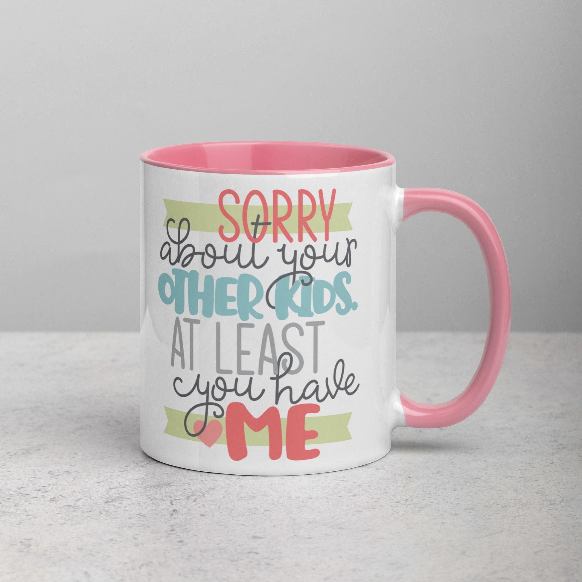 Funny Mother's Day Mug with Pink Inside - Dorky Doodles